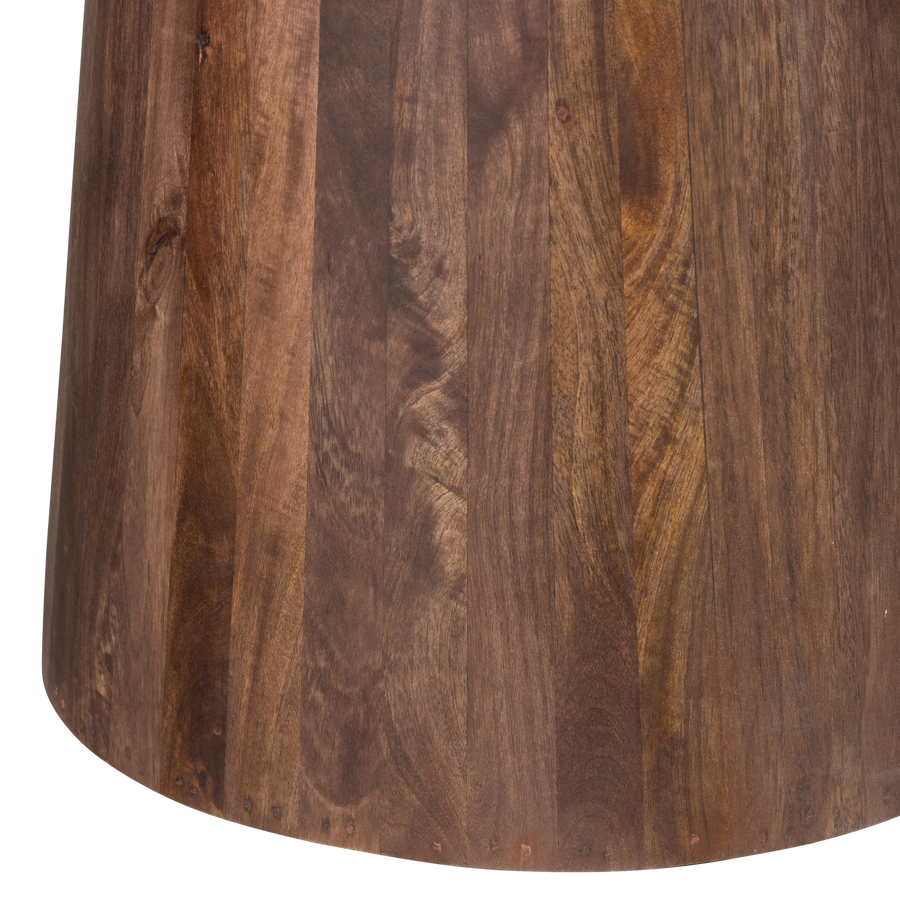 LIMIT EETKAMERTAFEL ROND MANGOHOUT WALNOOT O130 CM