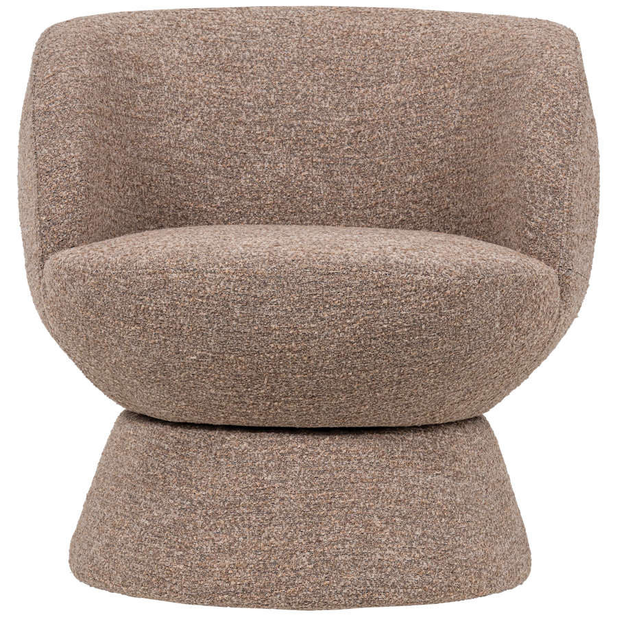 Shuffle draaifauteuil bruin melange