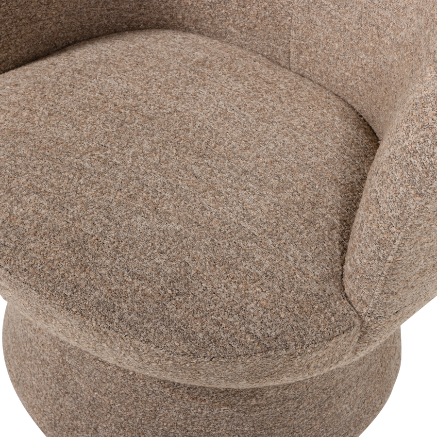 Shuffle draaifauteuil bruin melange