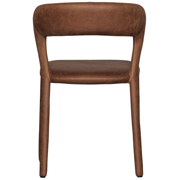 Noble eetkamerstoel leerlook cognac (set of 2)