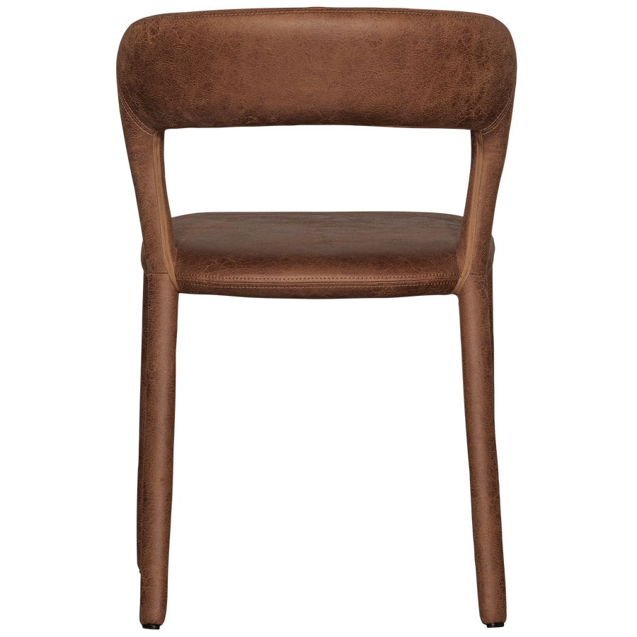 Noble eetkamerstoel leerlook cognac (set of 2)