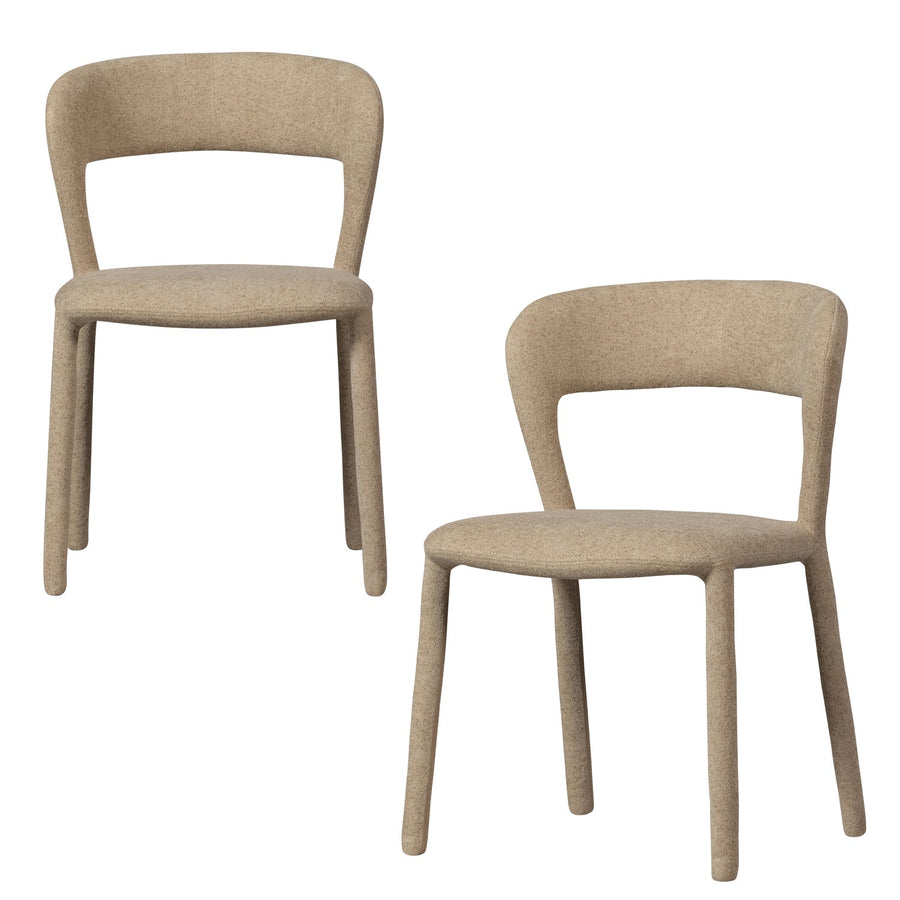NOBLE EETKAMERSTOEL ZAND (set of 2)