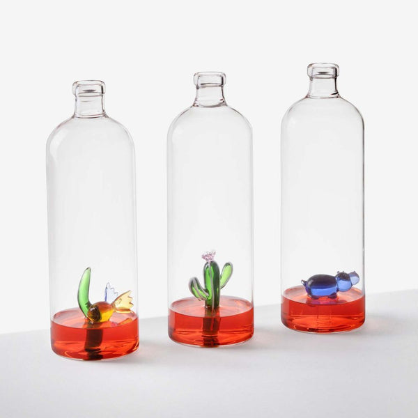 bottle with green/cactus