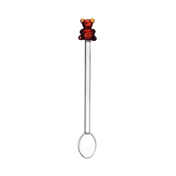 set 2 pcs spoons w/ bunny and bear
