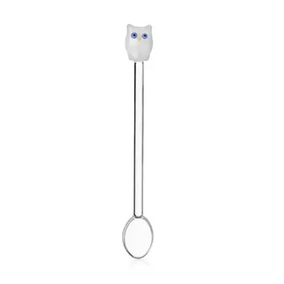 set 2 pcs spoons w/ owl and squirrel