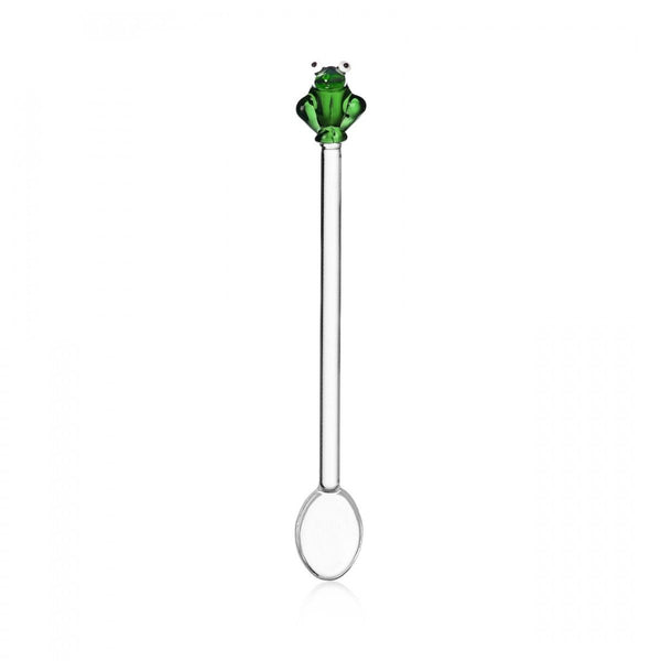 set 2 pcs spoons w/ snail and frog