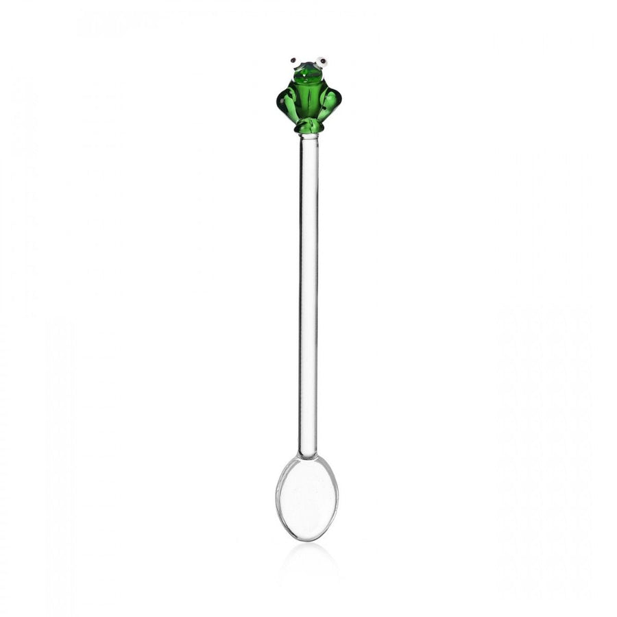 set 2 pcs spoons w/ snail and frog