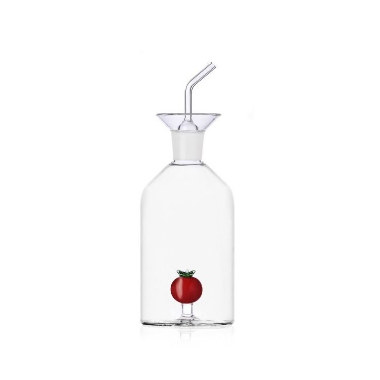 oil bottle w/inside tomato