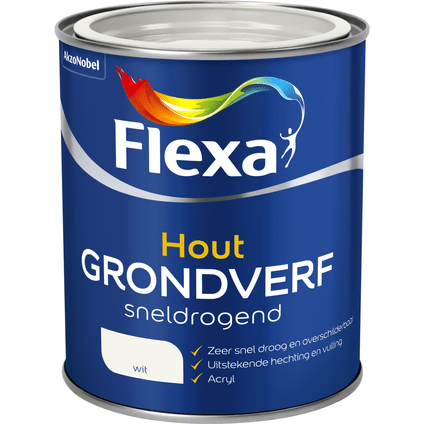 Fl Grondverf Sd Wit 750ml