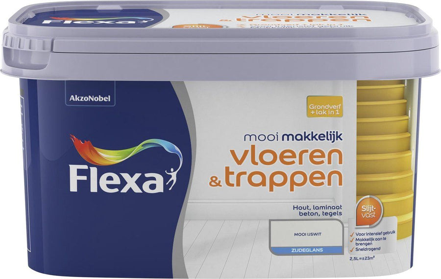 Fl Mm Vloer&trap M Ijswit 2,5l