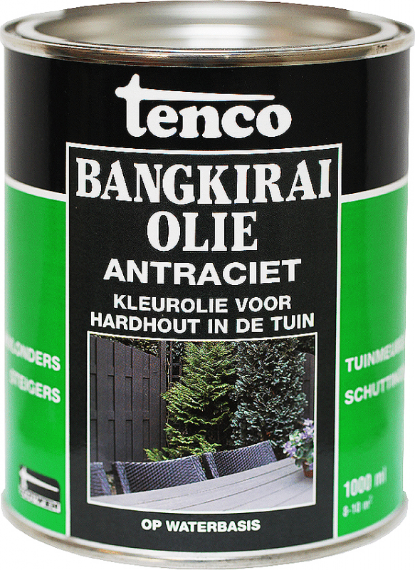 Tw Tenco Bangkirai Olie 1l Antraciet