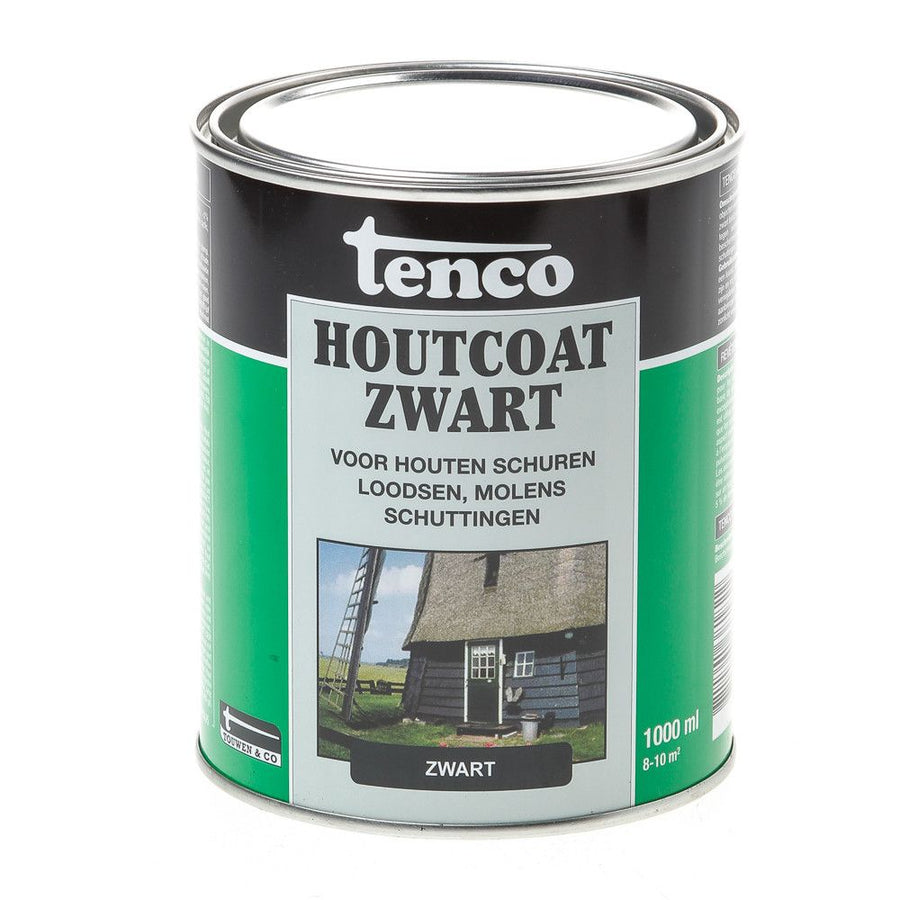 Tw Tenco Houtcoat Teerv 1l Zwart