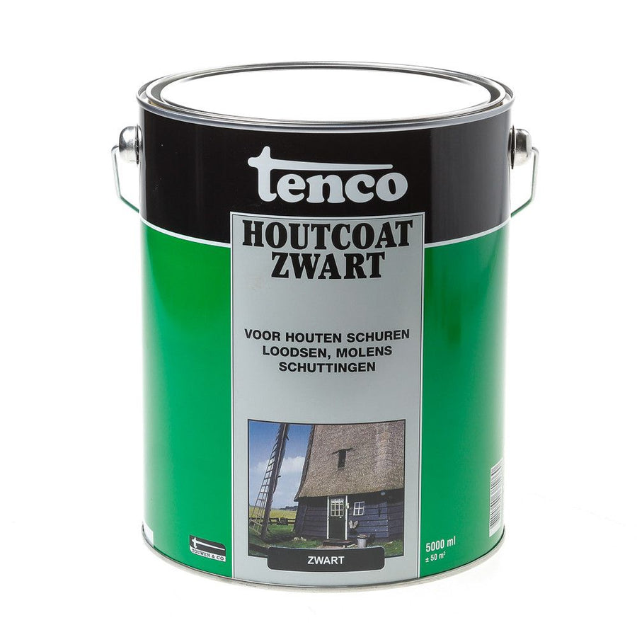 Tw Tenco Houtcoat Teerv 5l Zwart