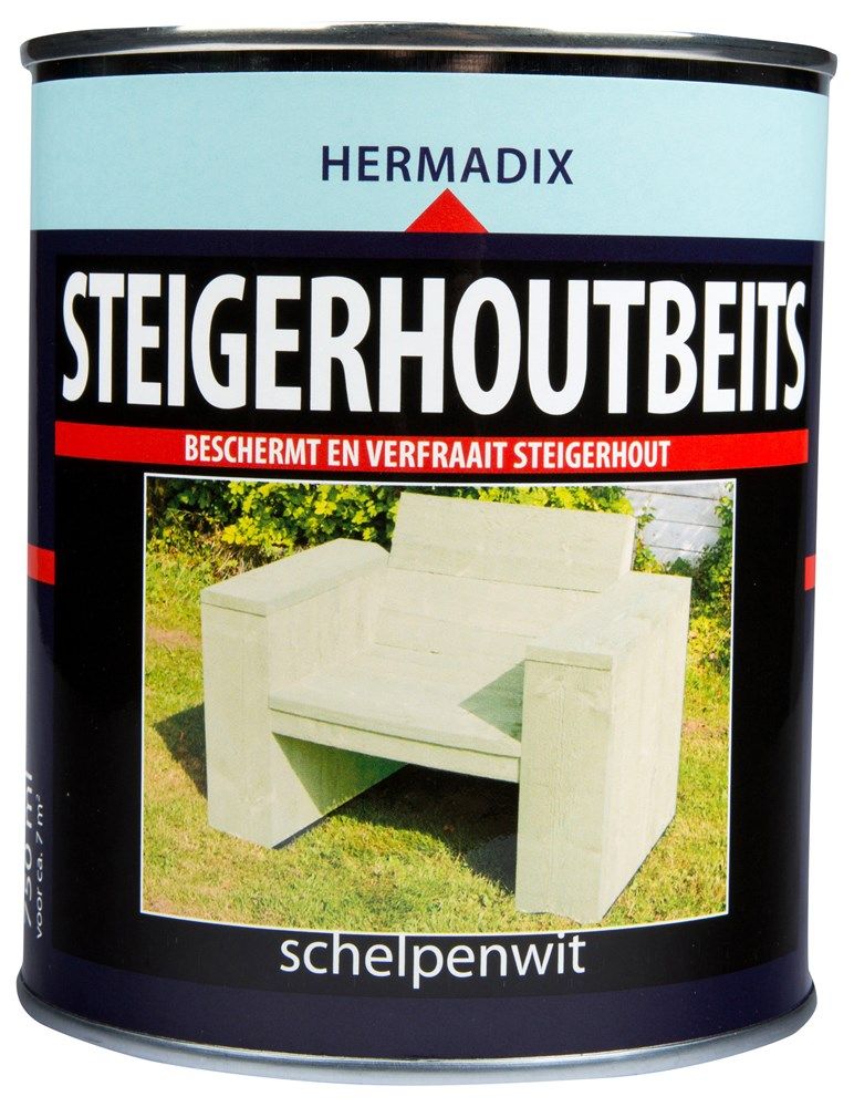 Hermadix steigerhoutbeits schelpwit 750