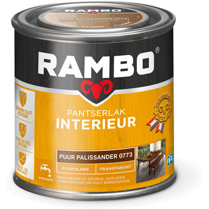 Rambo interieurlak transp. zgl 773 250ml puurpalissander
