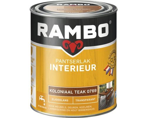 Rambo interieurlak transp. zgl 769 750ml koloniaalteak
