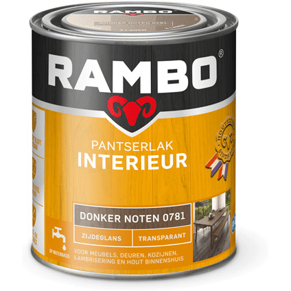 Rambo interieurlak transp. zgl 781 750ml donker noten