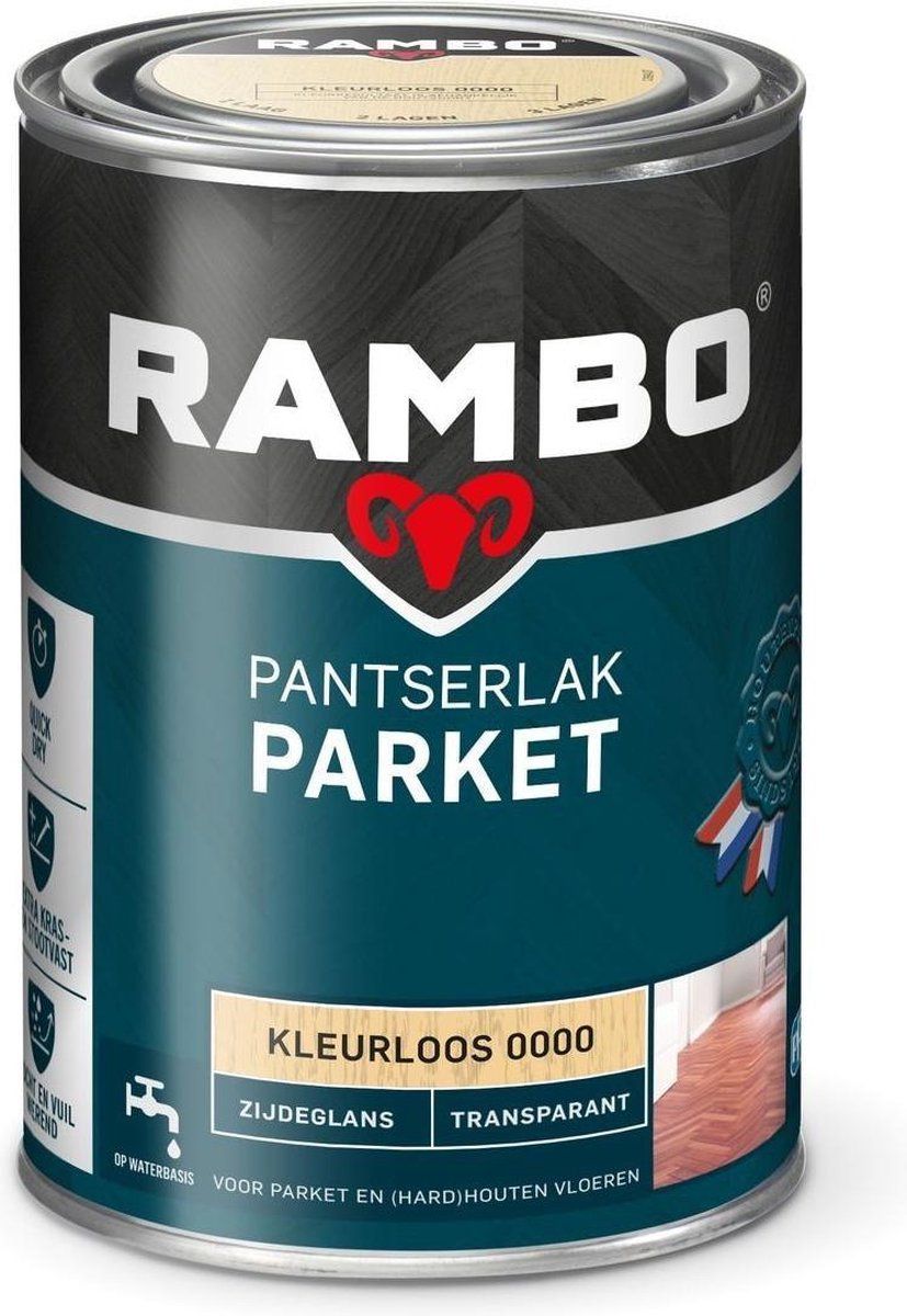 Rambo pantserlak parket acryl zgl 1250ml