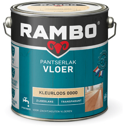 Rambo pantserlak vloer tr. zgl 000 2500m blank