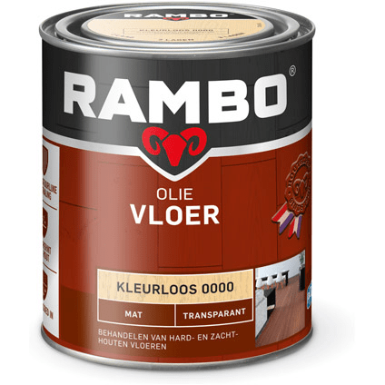 Rambo vloer olie transp. mat 0000 750ml kleurloos
