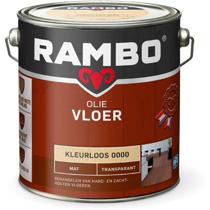 Rambo vloer olie transp. mat 0000 2500m kleurloos