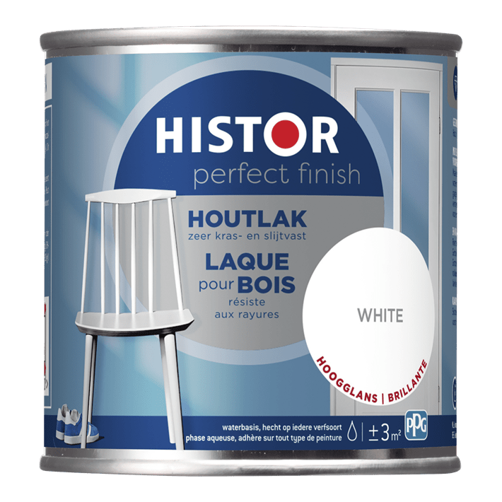Histor pf houtlak hoogglans white 250ml white