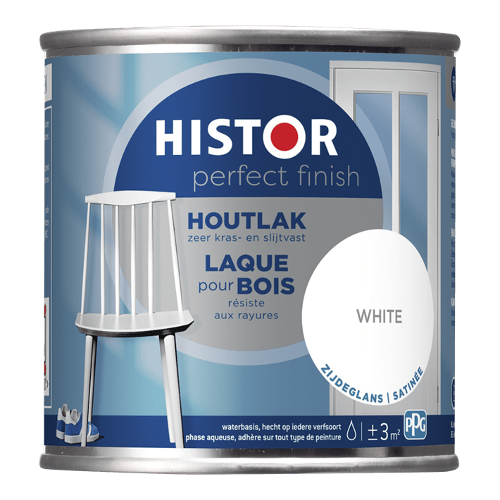 Histor pf houtlak zijdeglans white 250ml white