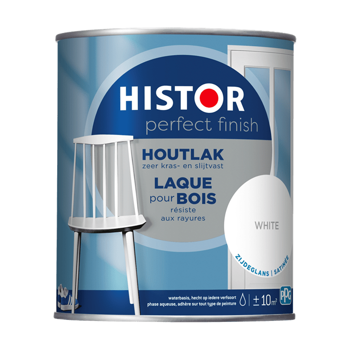 Histor pf houtlak zijdeglans white 750ml white