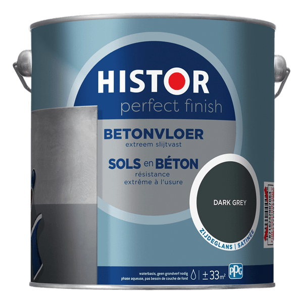 Histor pf betonvloer zgl dark 2500ml dark grey