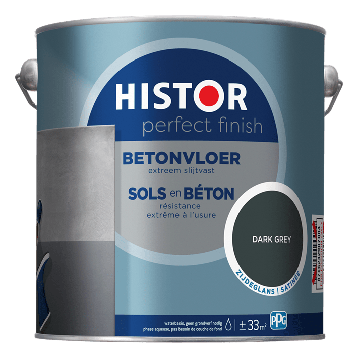 Histor pf betonvloer zgl dark 2500ml dark grey