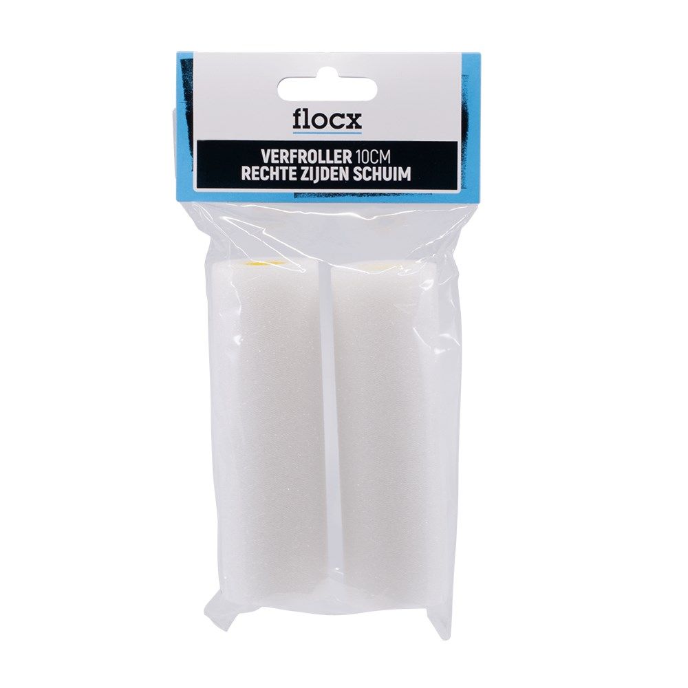 Flocx verfroller recht schuim 10cm  2st 1070570301