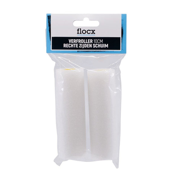Flocx verfroller recht schuim 10cm  2st 1070570301