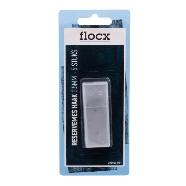 Flocx reservemes haak vorm 0,5mm 5st 2080630701