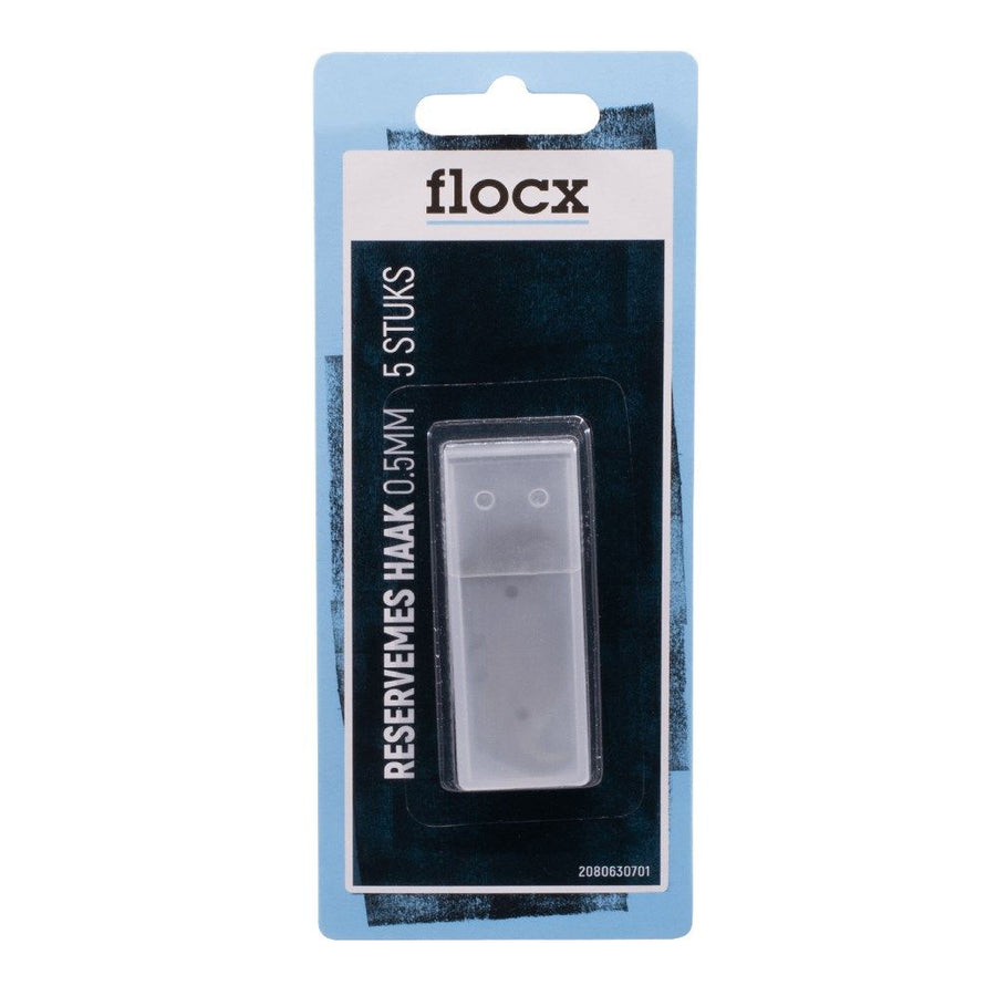 Flocx reservemes haak vorm 0,5mm 5st 2080630701