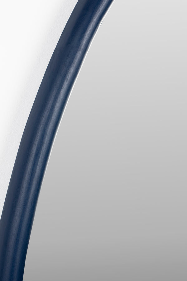 Looks spiegel/ wandspiegel organische vorm navy/ blauw s