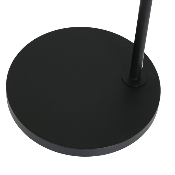 Vloerlamp Prestige Chic 7395ZW+K1068GS Zwart-Wit Linnen
