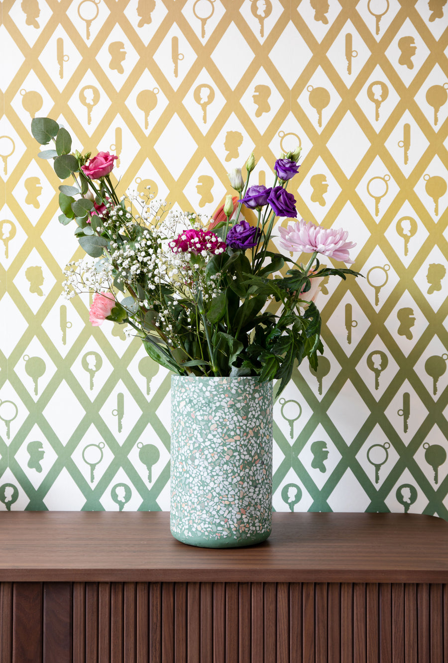 Vaas Fajen Terrazzo Groen