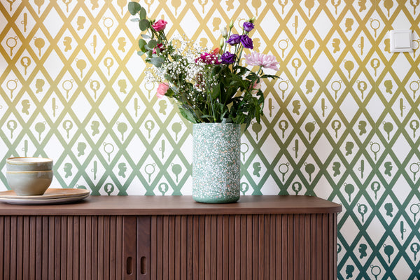 Vaas Fajen Terrazzo Groen