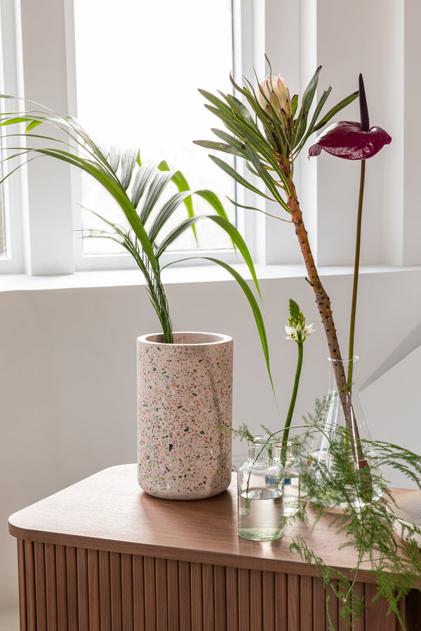 Vaas Fajen Terrazzo Roze
