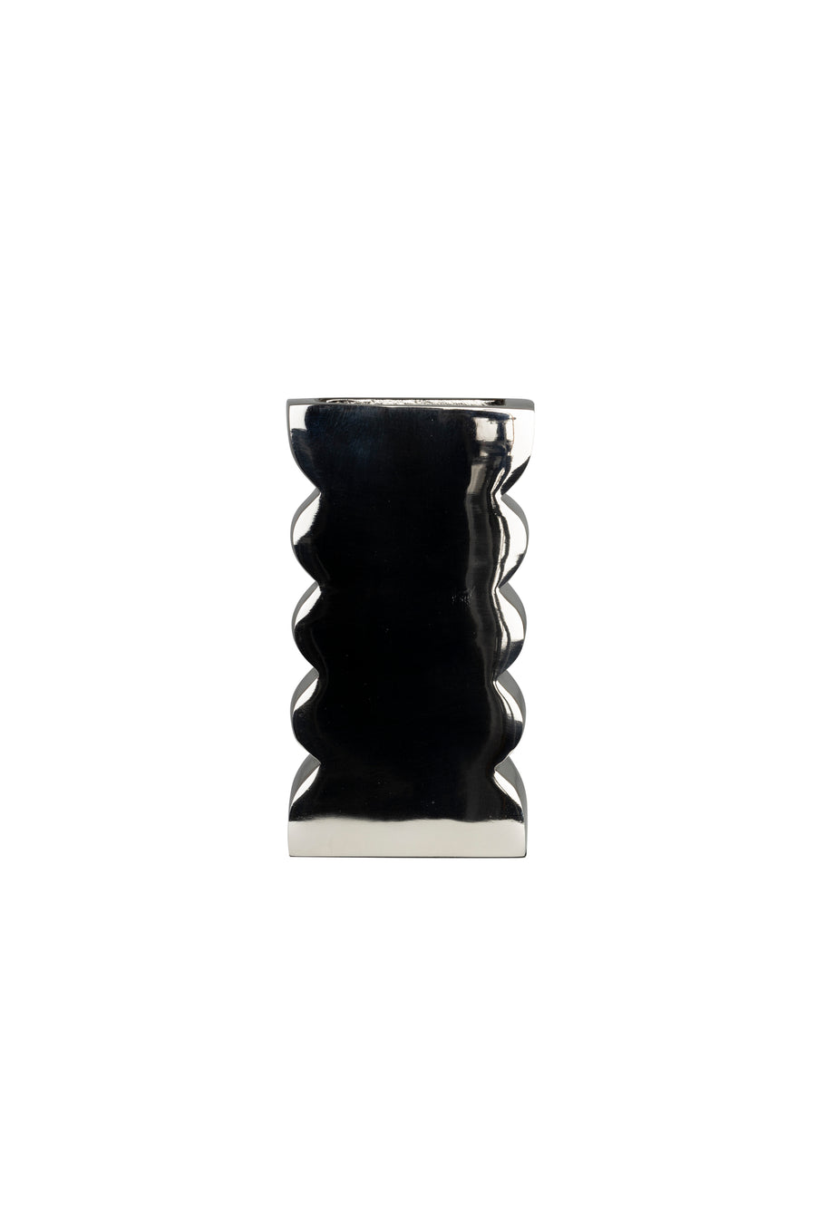 Curves vaas s shiny zilver (set of 8)