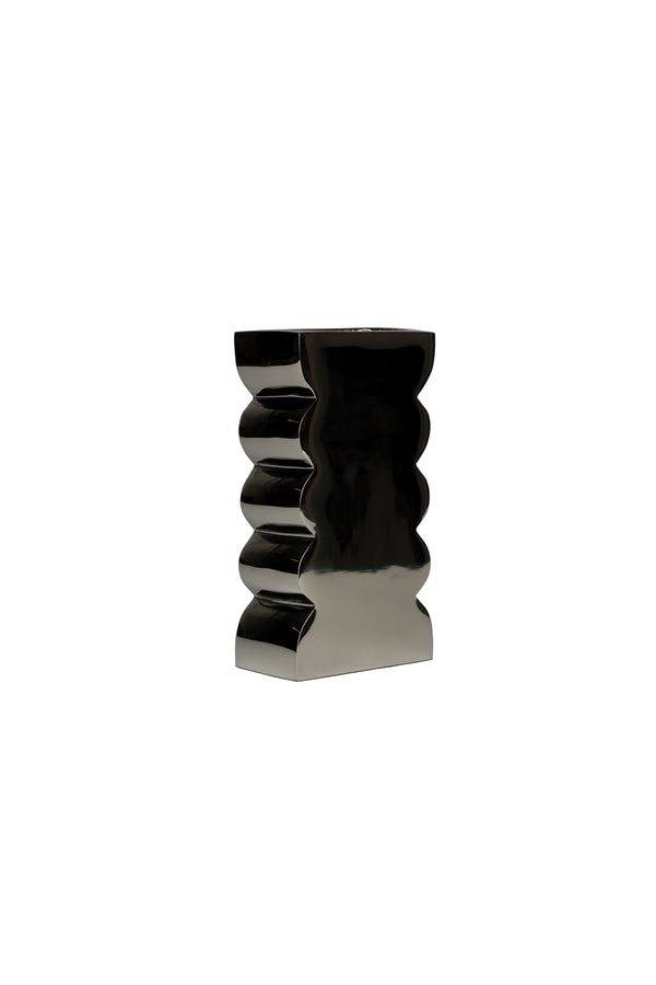 Curves vaas s shiny zilver (set of 8)