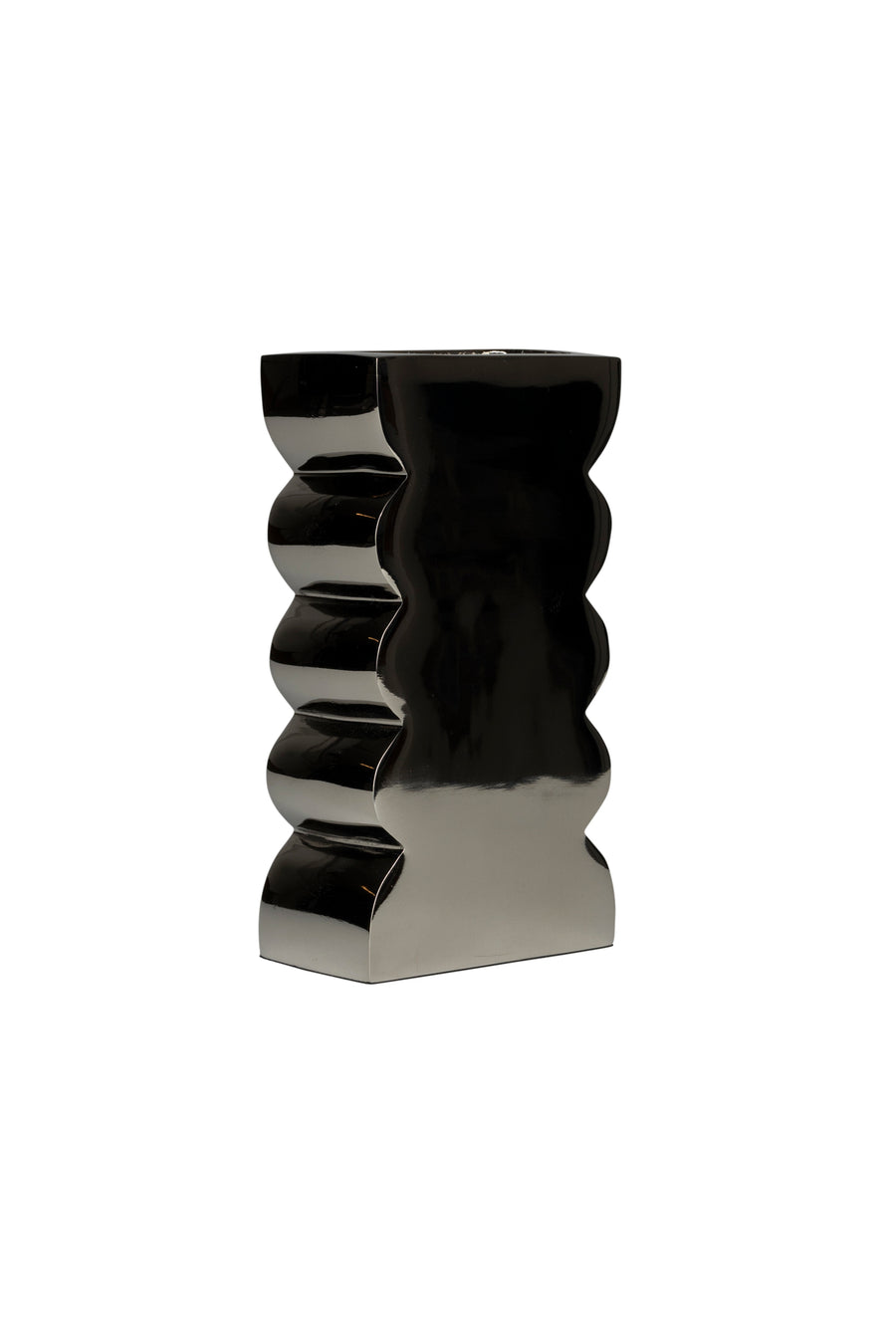 Vaas Curves L Glanzend Zilver (set van 4)