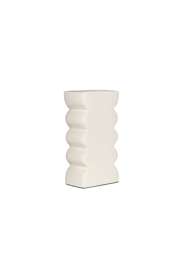 Curves vaas s shiny beige (set of 8)