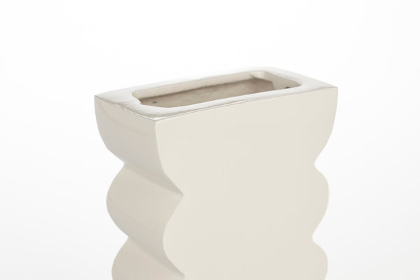 Curves vaas s shiny beige (set of 8)
