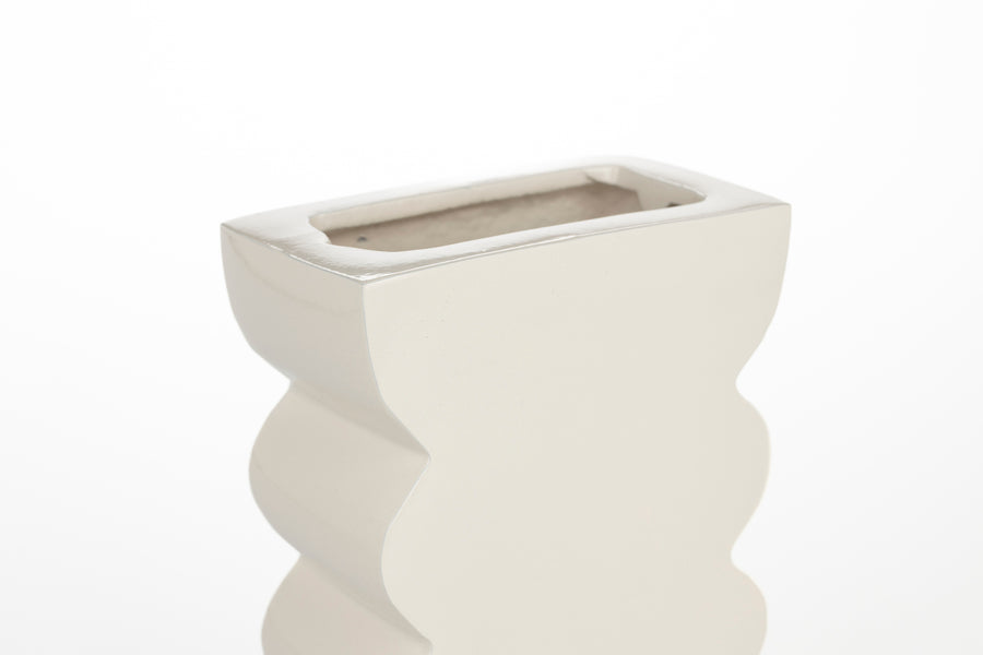 Curves vaas s shiny beige (set of 8)
