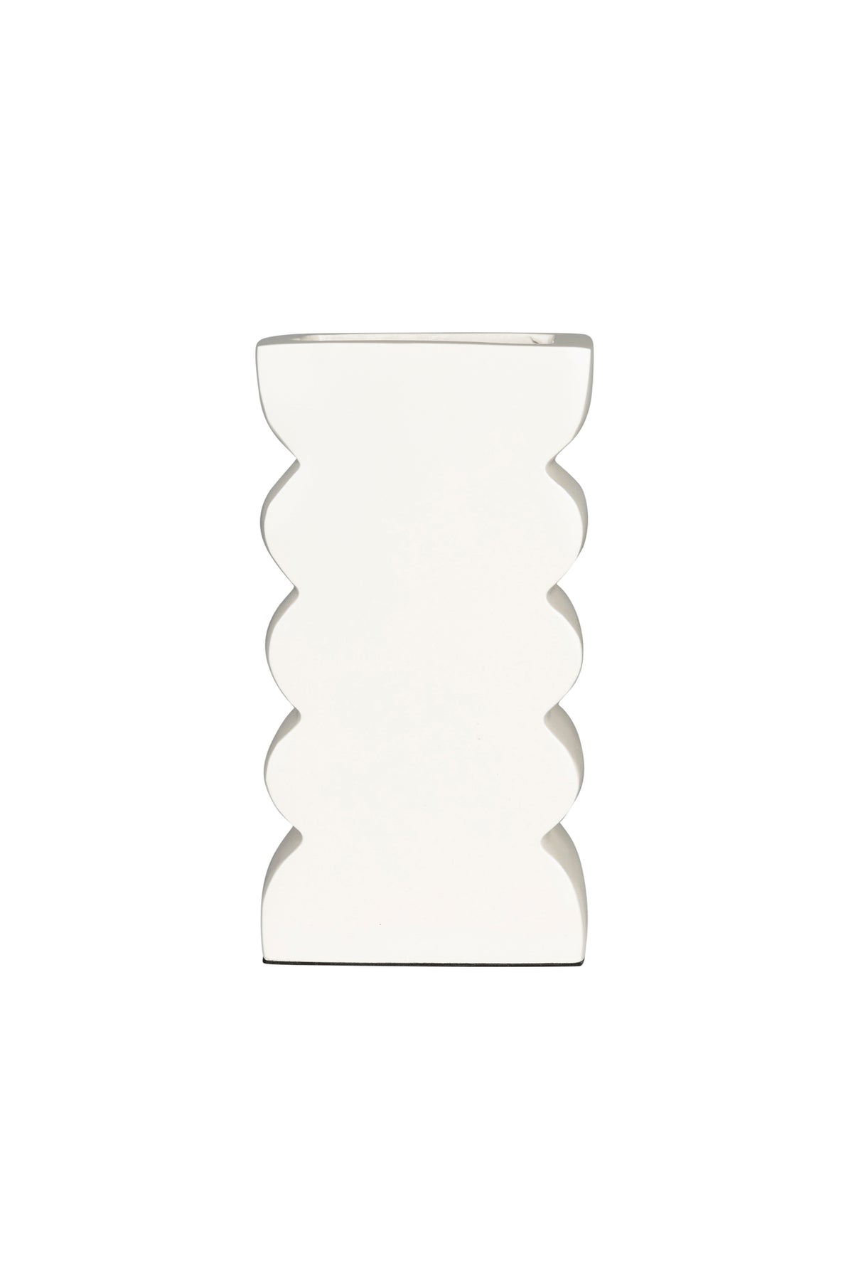 Vaas Curves L Glanzend Beige (set van 4)