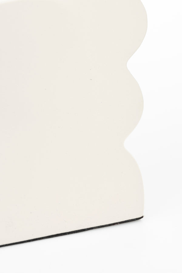 Vaas Curves L Glanzend Beige (set van 4)