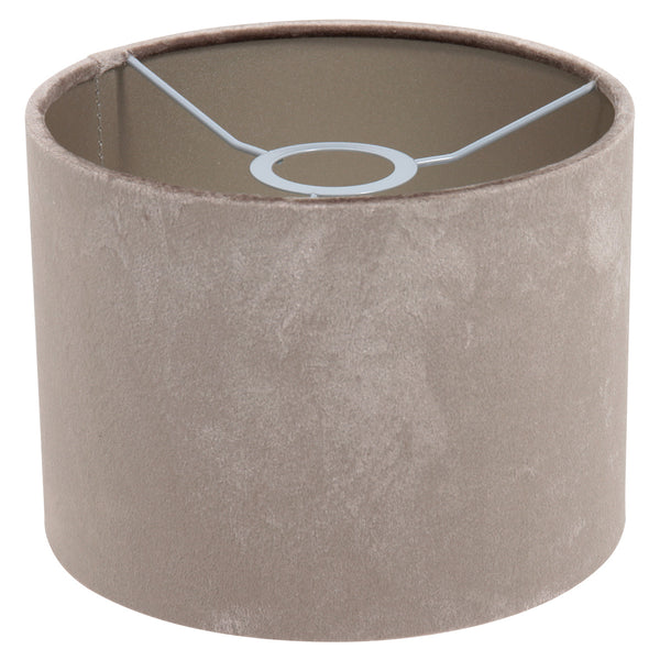 Wandlamp Stang 8206ZW Zwart + Kap Velours Zilver
