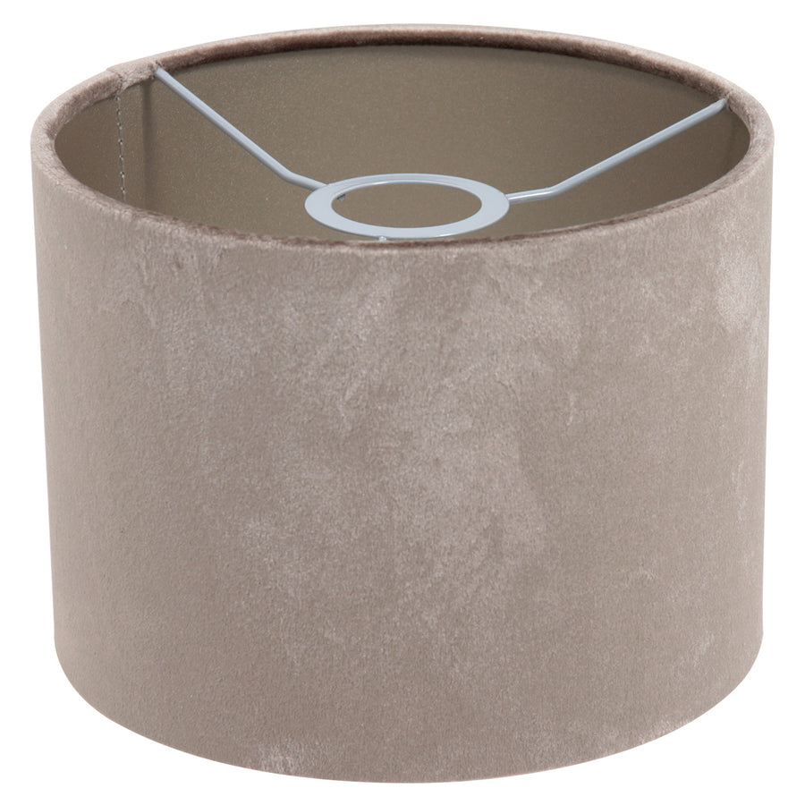 Wandlamp Stang 8206ZW Zwart + Kap Velours Zilver