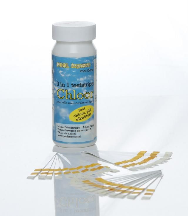 Pool Improve teststrips 3 in 1